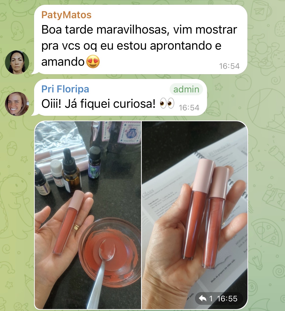 Aluna AGS em prática